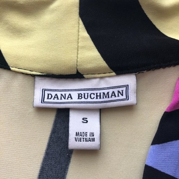 Dana Buchman Abstract Sleeveless Stretch Tank Top Blouse | Size S - Picture 8 of 10